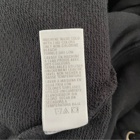 James Peres Black French Terry Drawstring Pencil Midi Skirt 37610 - Picture 7 of 10